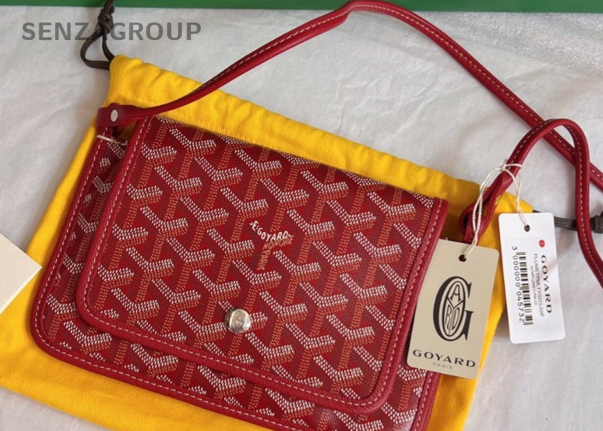 Goyard WOC Canvas Monogram Shoulder Clutch Crossbody Bag Women Red Brand new