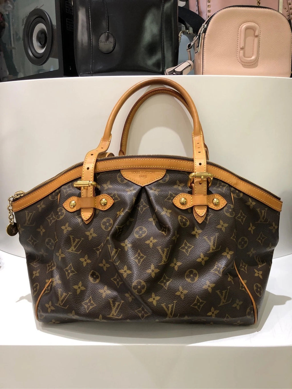 Louis Vuitton Canvas Dumpling Shoulder Bag For Women