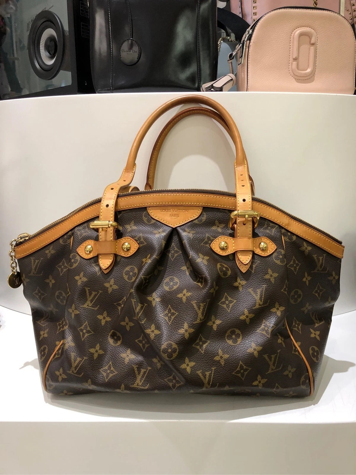 Louis Vuitton Canvas Dumpling Shoulder Bag For Women