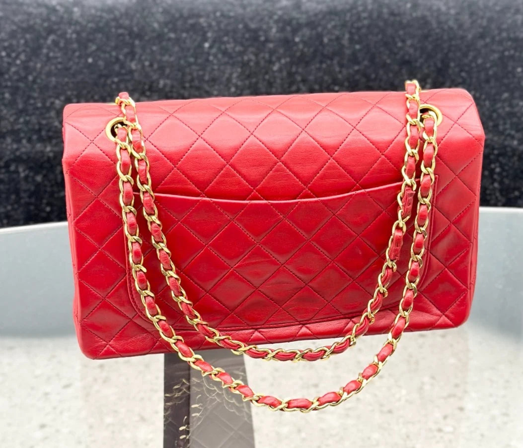 Chanel Classic Flap Vintage Lambskin Shoulder Bag Crossbody Bag Women S