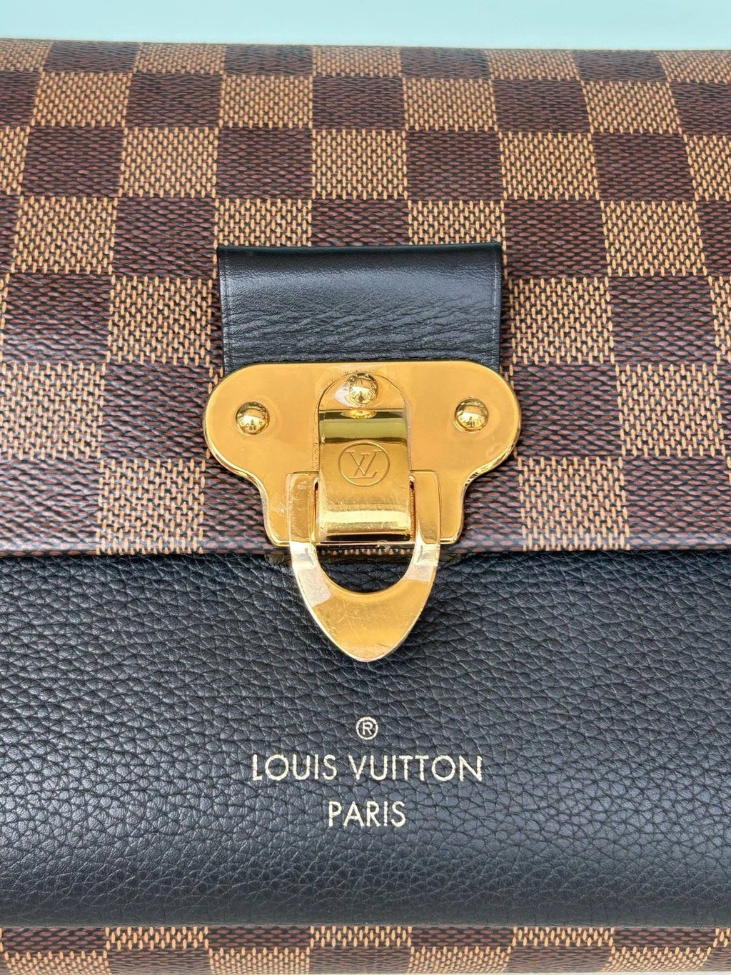 Louis Vuitton Vavin Chain Shoulder Crossbody Brown Black Gold Women Classic