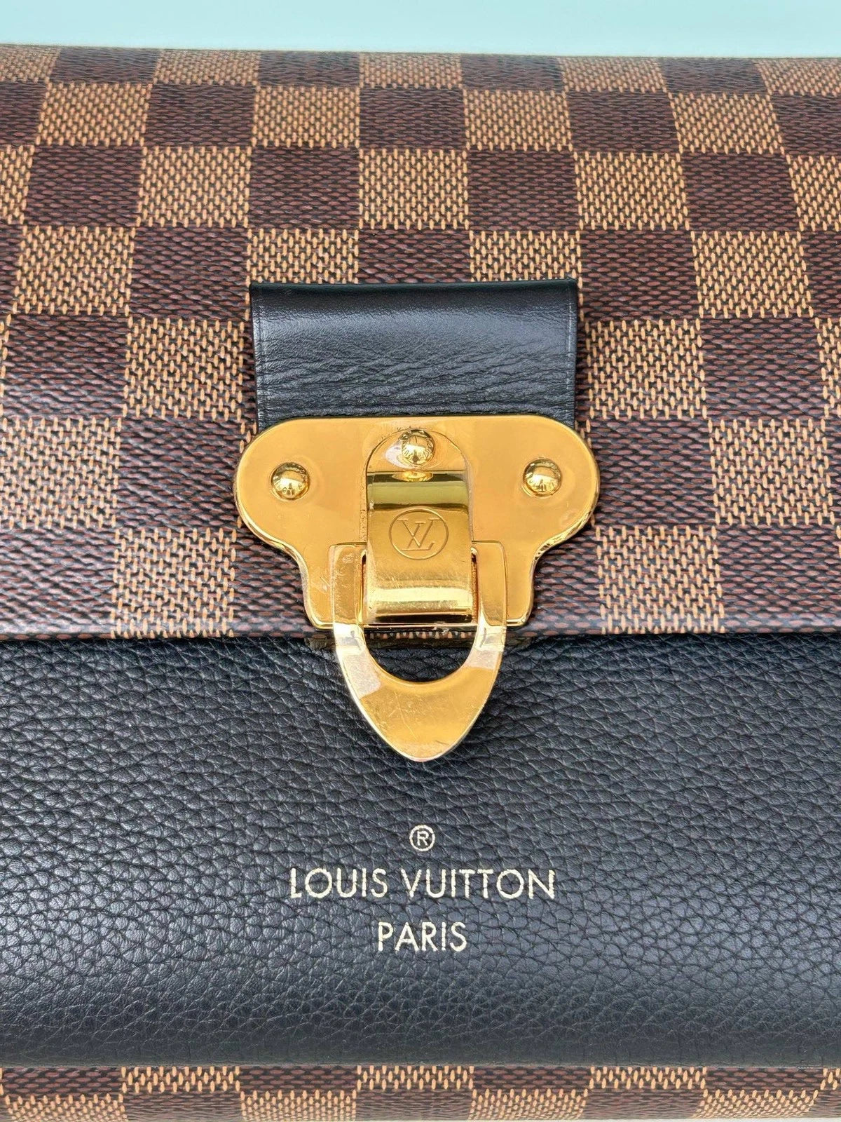 Louis Vuitton Vavin Chain Shoulder Crossbody Brown Black Gold Women Classic