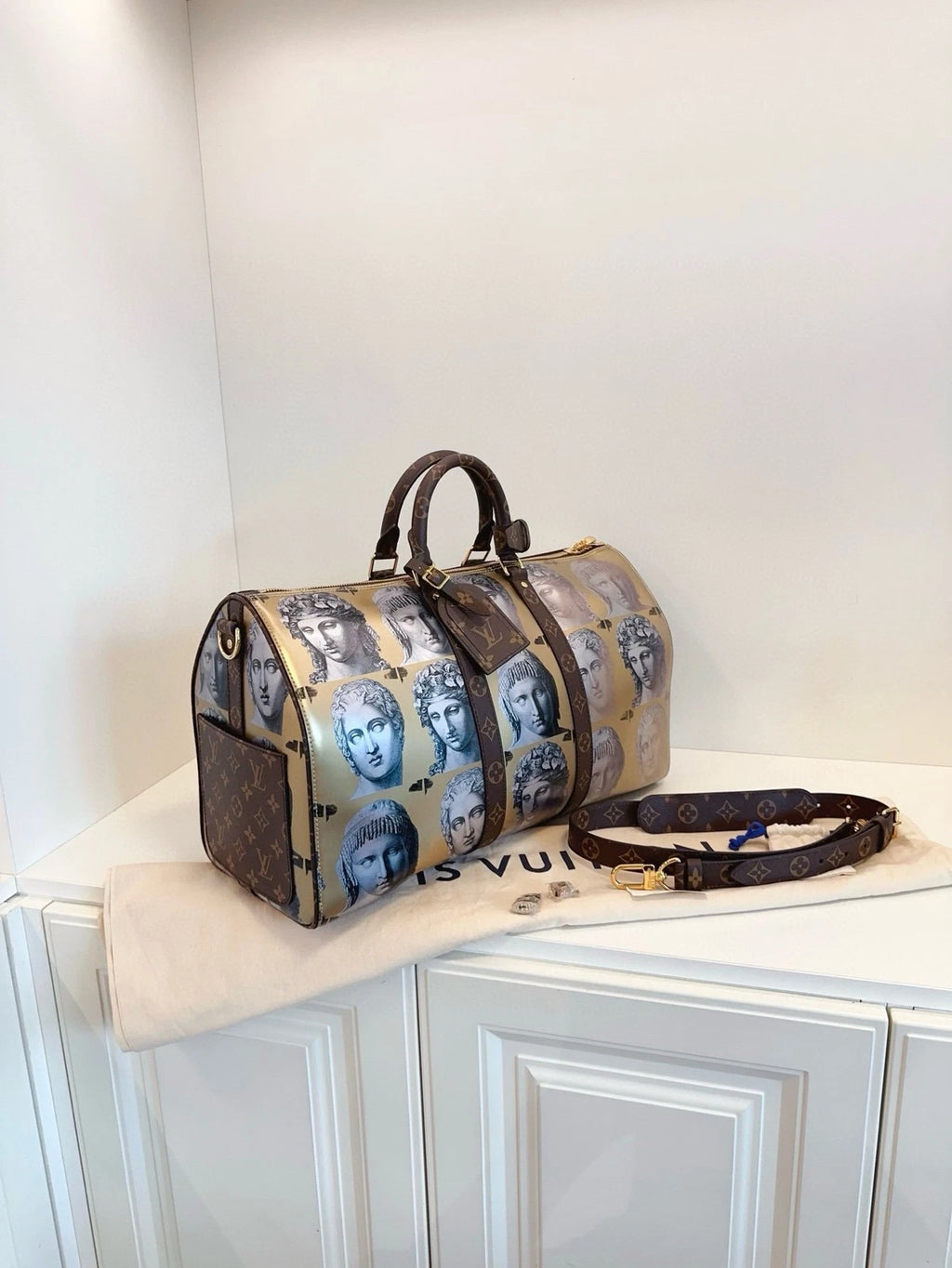 Louis Vuitton x Fornasetti Limited Keepall45 Travel Bag Women