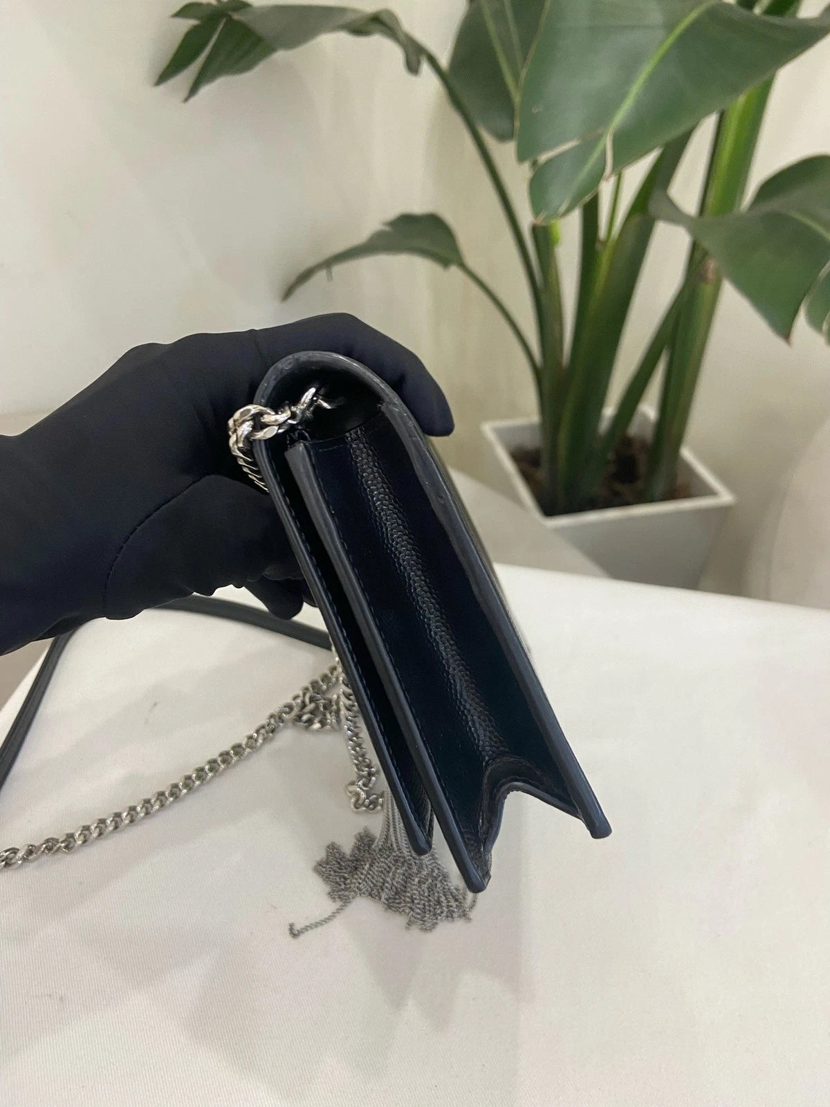 YSL Black Small Kate Tassel Chain Shoulder Bag For Women