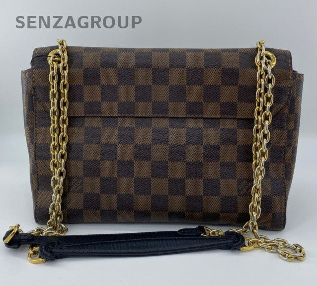 Louis Vuitton Vavin Chain Shoulder Bag Brown Purple Gold Women Classic Fashion