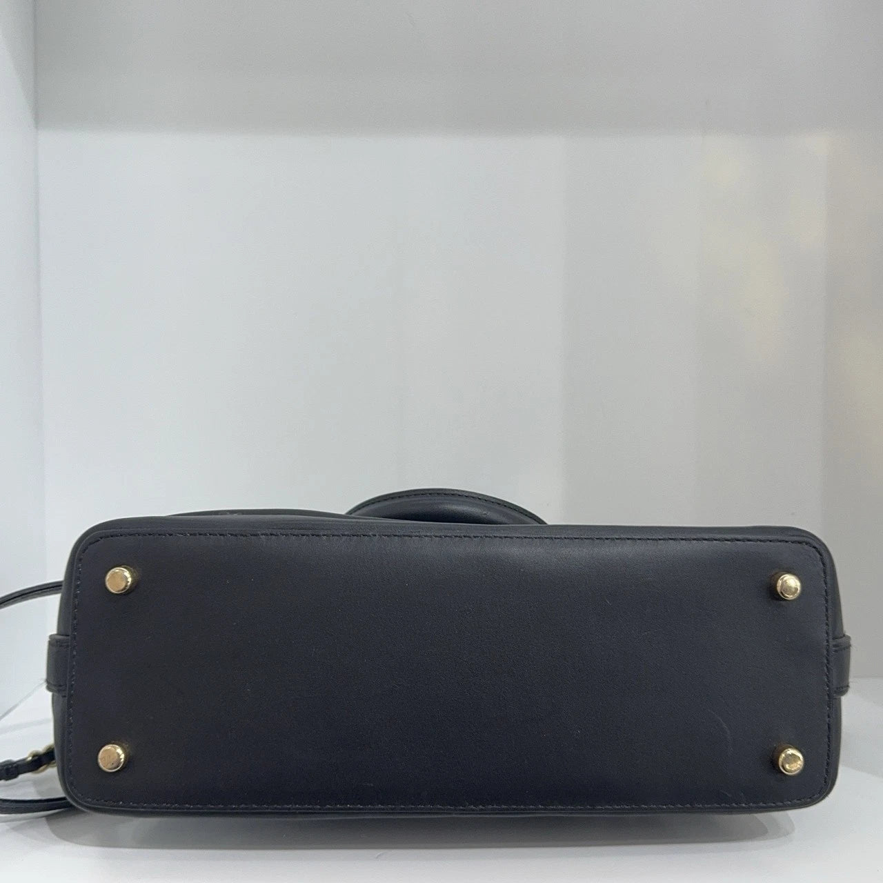 Coach Black Leather Embossed Monogram Crossbody Shoulder Handbag For Women