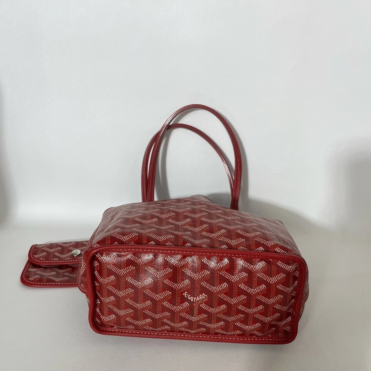 Goyard Red Mini Canvas Tote Bag For Women