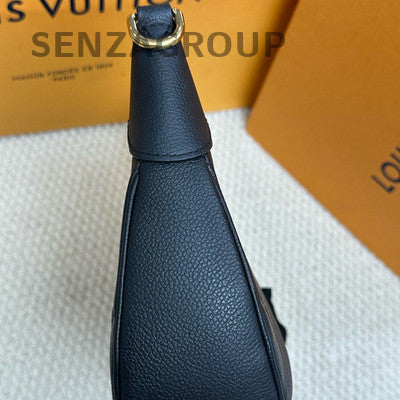 Louis Vuitton Monogram Canvas Bagatelle Shoulder Bag Black Gold
