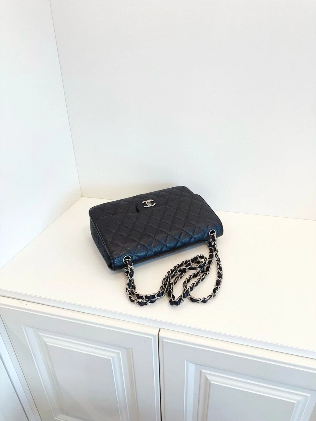 CHANEL Black CF Jumbo Shoulder Bag For Women