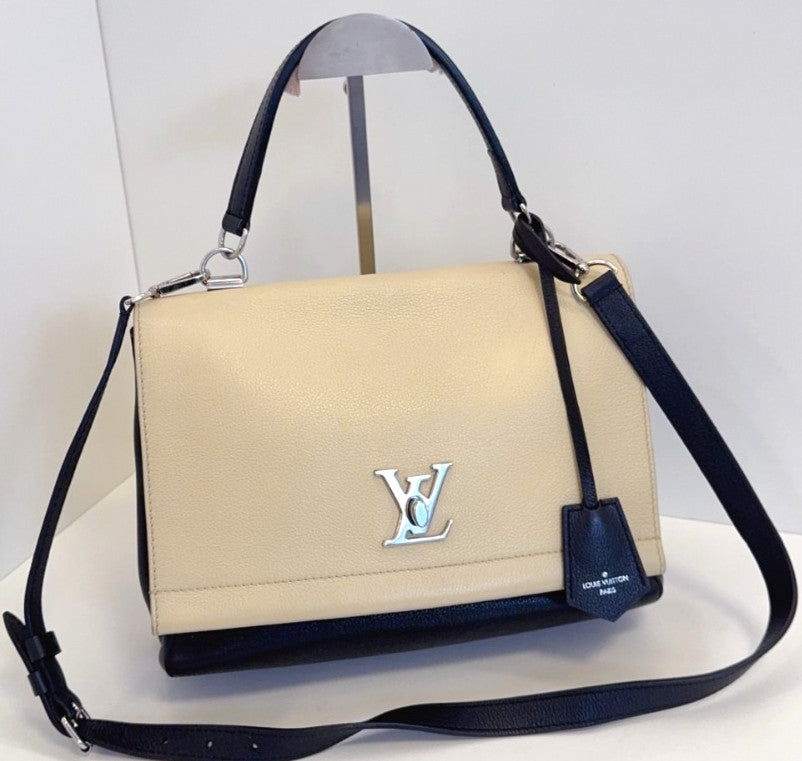 Louis Vuitton Lock me All Leather Calfskin Top Handle 2WAY Shoulder bag WOMEN