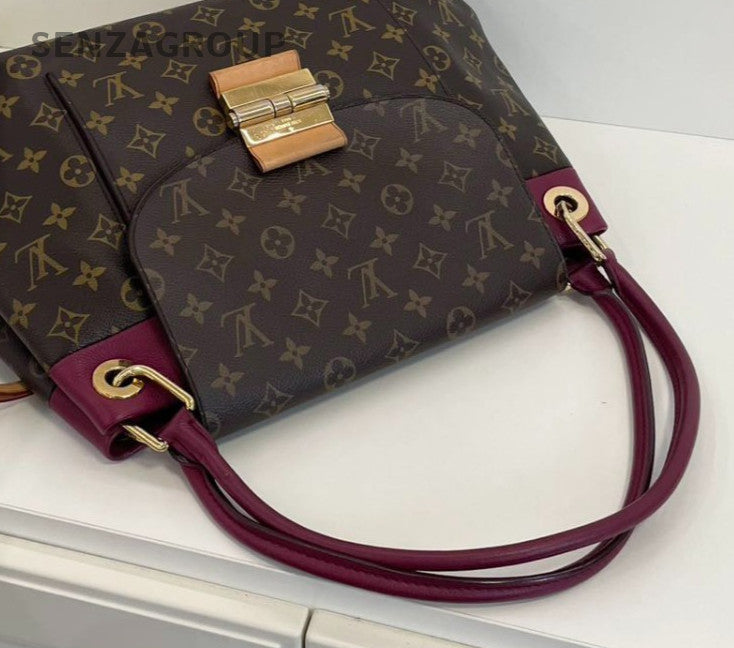 Louis Vuitton Olympe Monogram Top Handle Bag Shoulder Bag Brown Women Classic