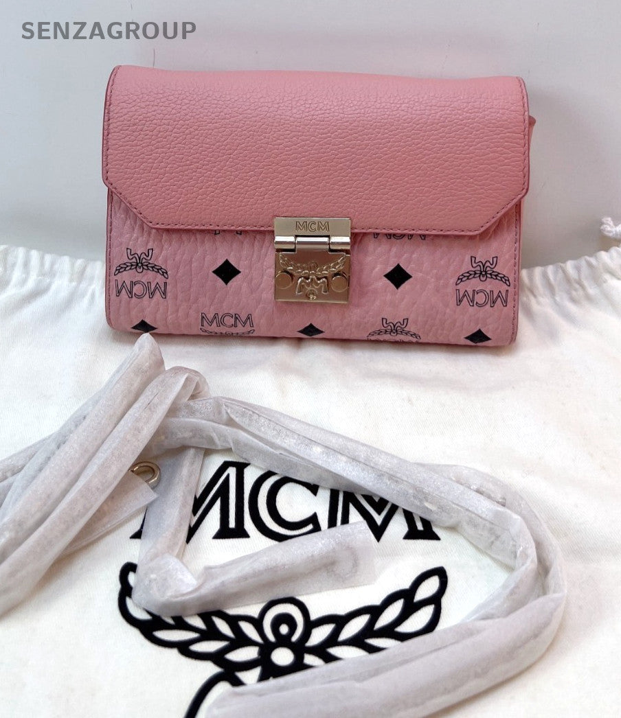 MCM Chain Strap Sakura Pink Shoulder bag PM Women