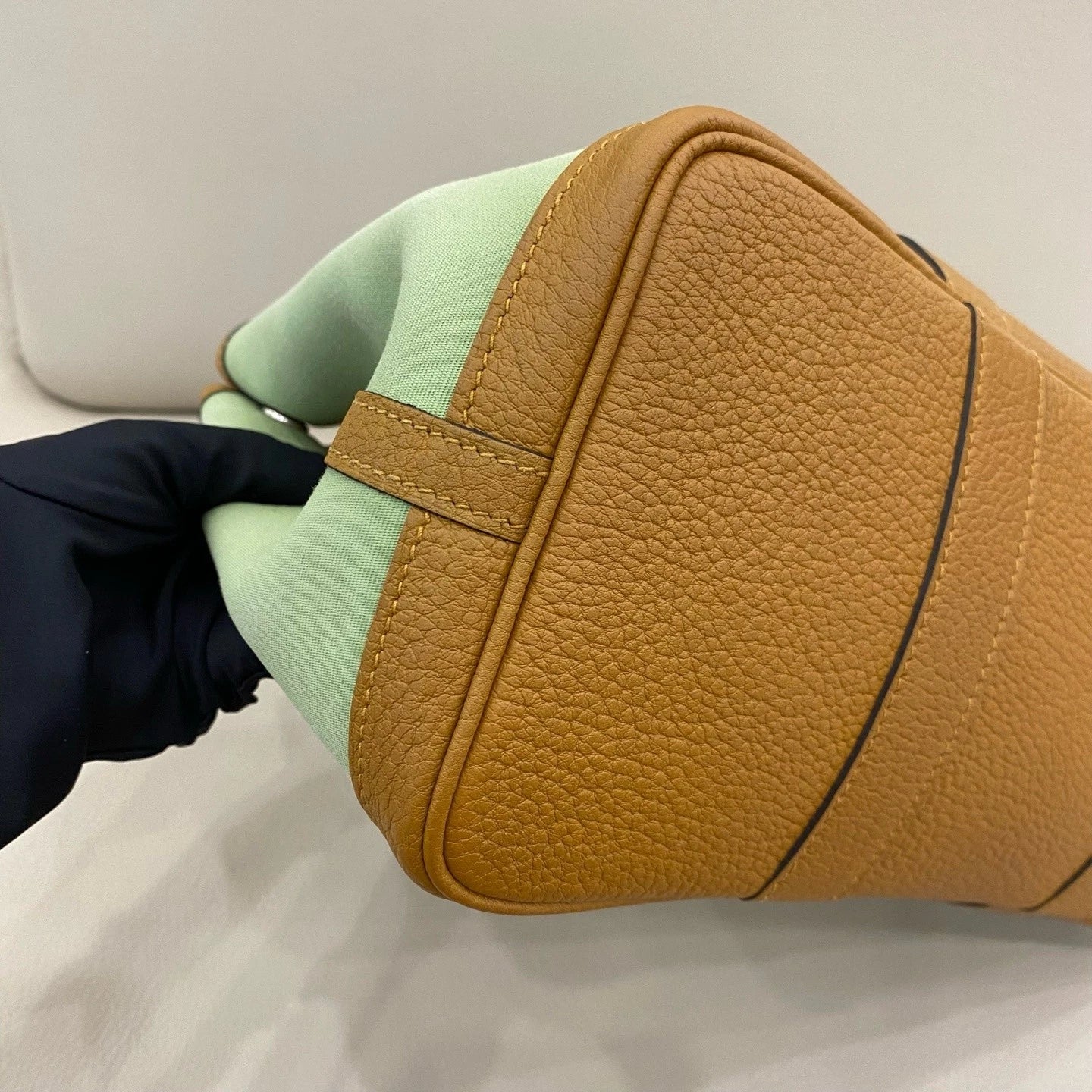 Hermes Garden Party30 Canvas Colorblock Tote Handbag For Women