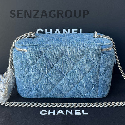 Chanel Denim Long Box Chain Shoulder Crossbody Bag - Classic Women's Fashion