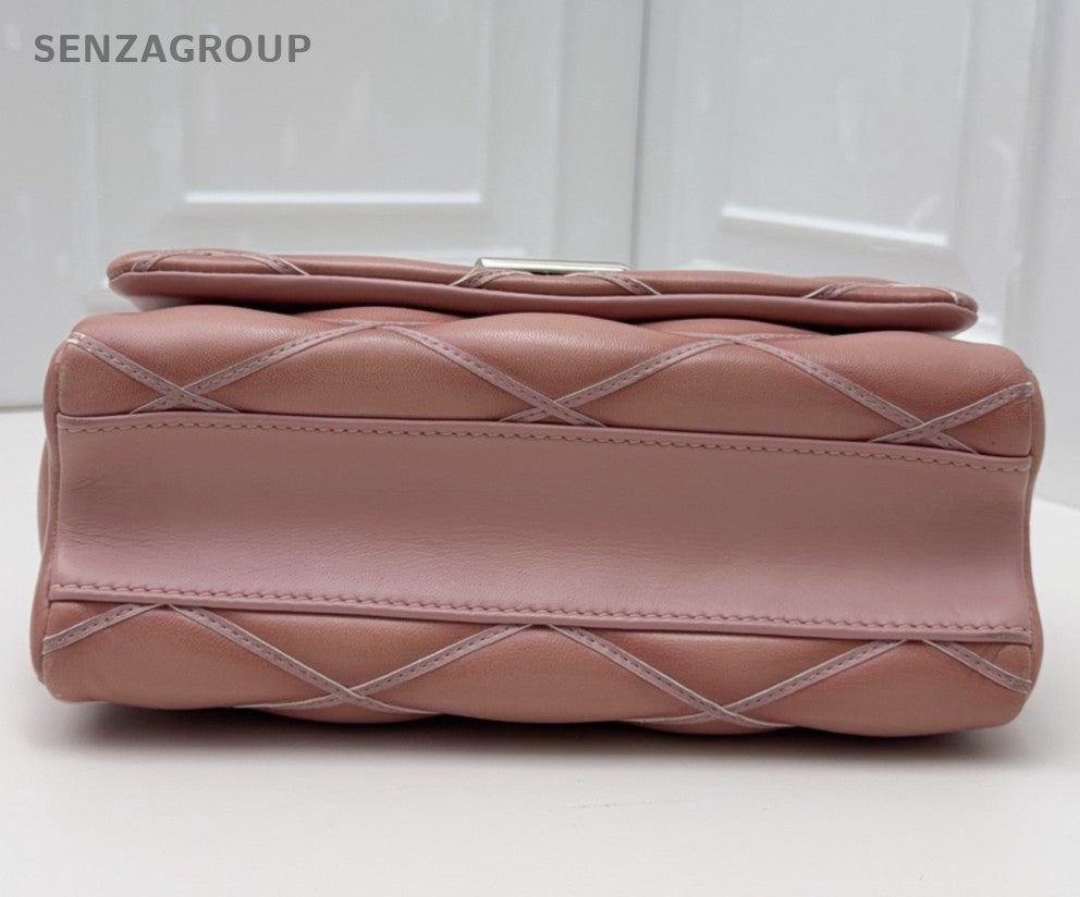 Louis Vuitton New Wave Chain Shoulder Bag Pink Silver Used Women Classic
