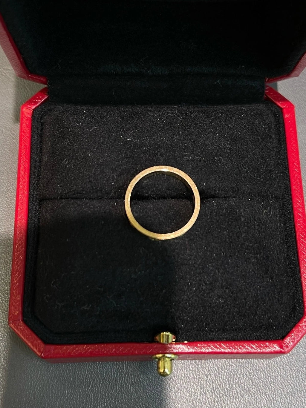 Cartier love Narrow Band Ring 18k Yellow Gold EU47/US4
