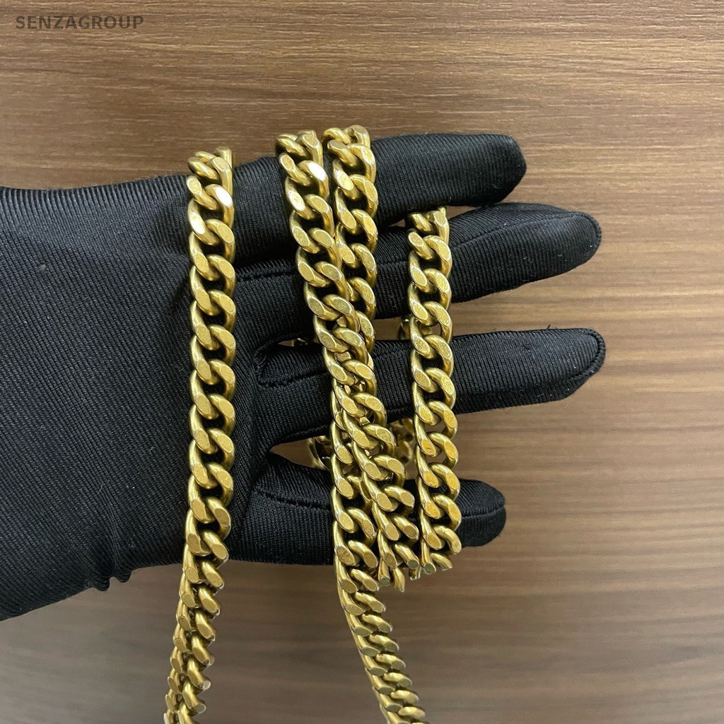 Balenciaga WOC Chain Shoulder Bag Crossbody Black Gold Women Classic Fashion