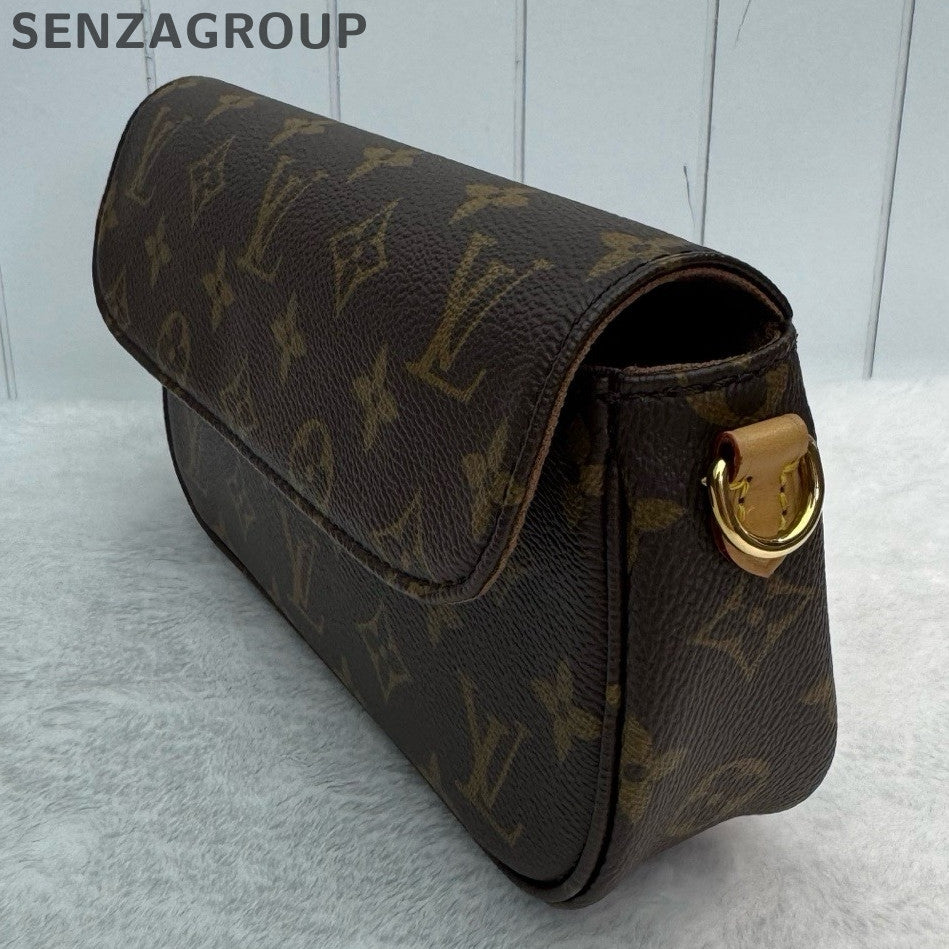 Louis Vuitton Monogram Ivy Chain Shoulder Bag Brown Classic Women's
