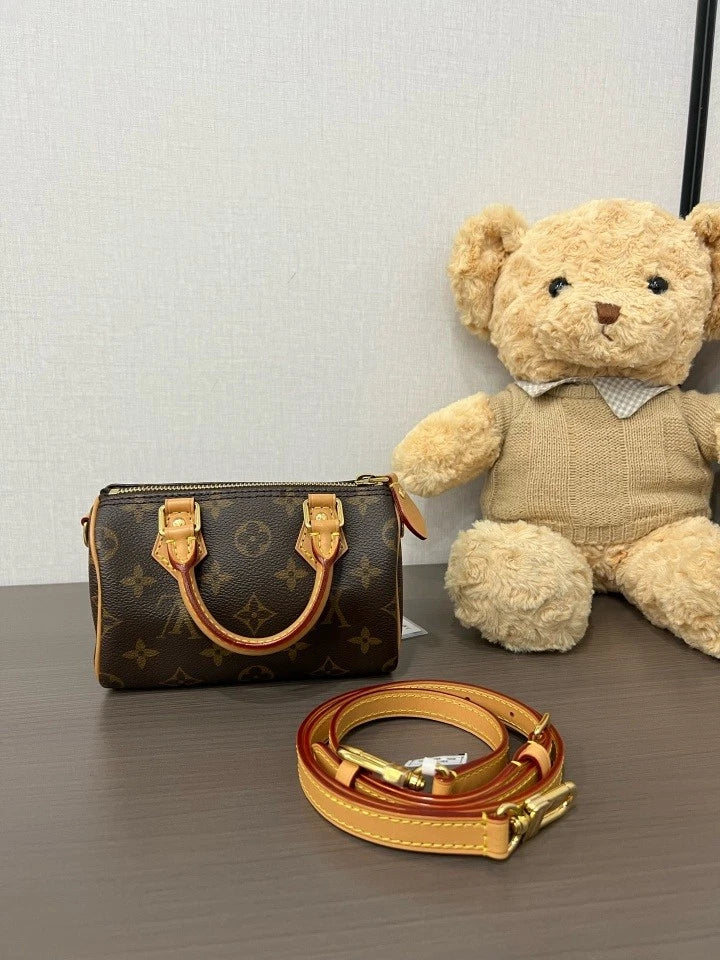 Louis Vuitton Canvas Speedy Nano Handbag For Women