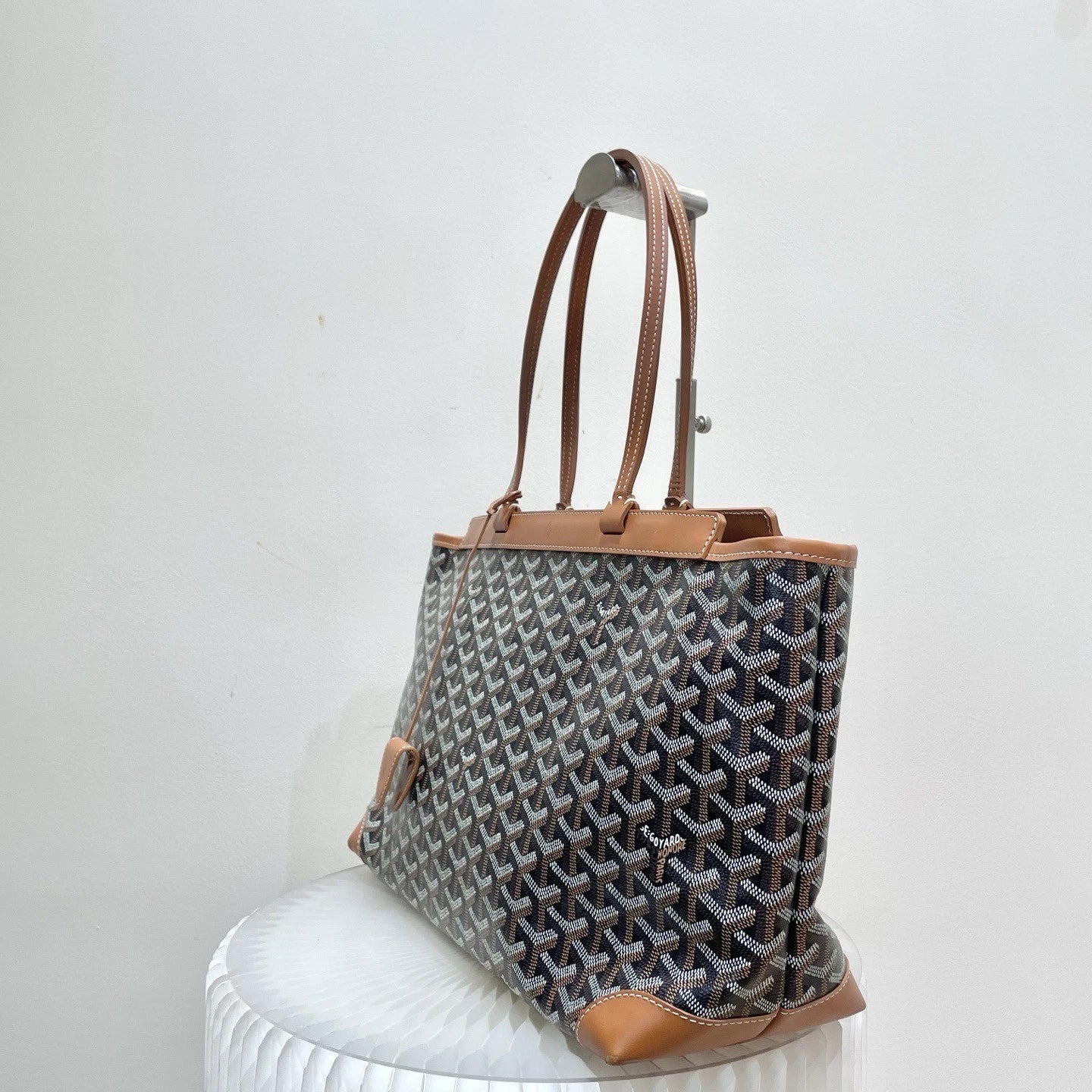 Goyard Bellechasse Monogram Handbag Shoulder Bag Black Brown Women Classic