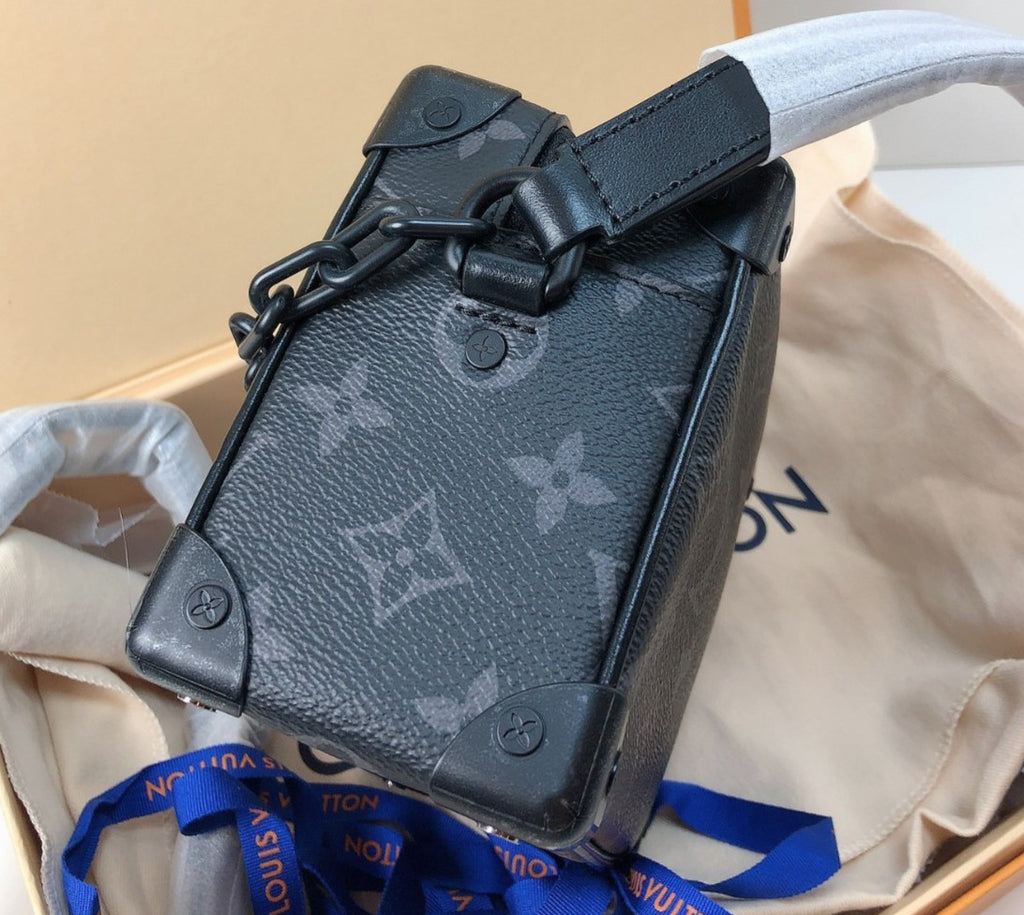 Louis Vuitton Soft Trunk Mini Monogram Crossbody Black Unisex Adults Classic