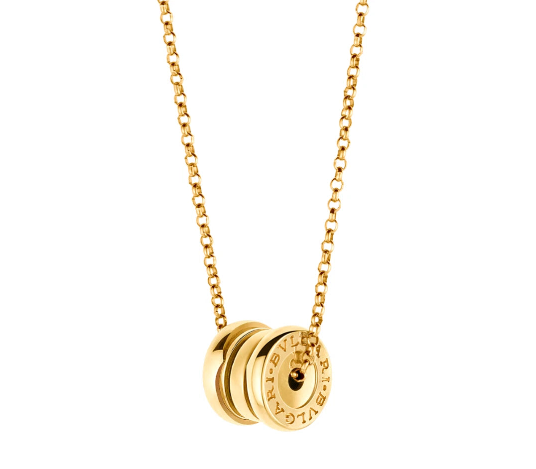 BVLGARI B-zero1 18K Yellow Gold Pendant Necklace