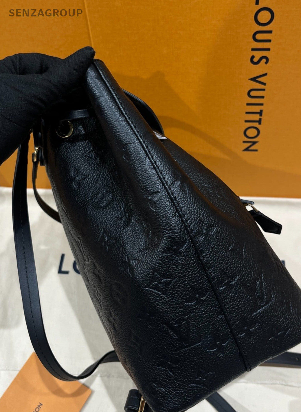 Louis Vuitton Monster Monogram Backpack Shoulder Bag Women Black
