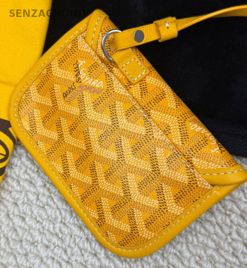 Goyard Tote Monogram Top Handle Shoulder Bag with Pouch  Women Yellow Classic.