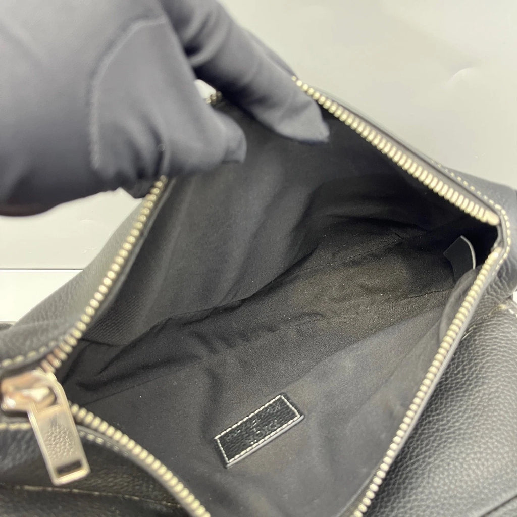 Dior Black Graffiti Saddle Waist Bag For Women