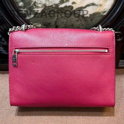 Louis Vuitton MY LOCK ME Red & White Leather Chain Crossbody Bag Small
