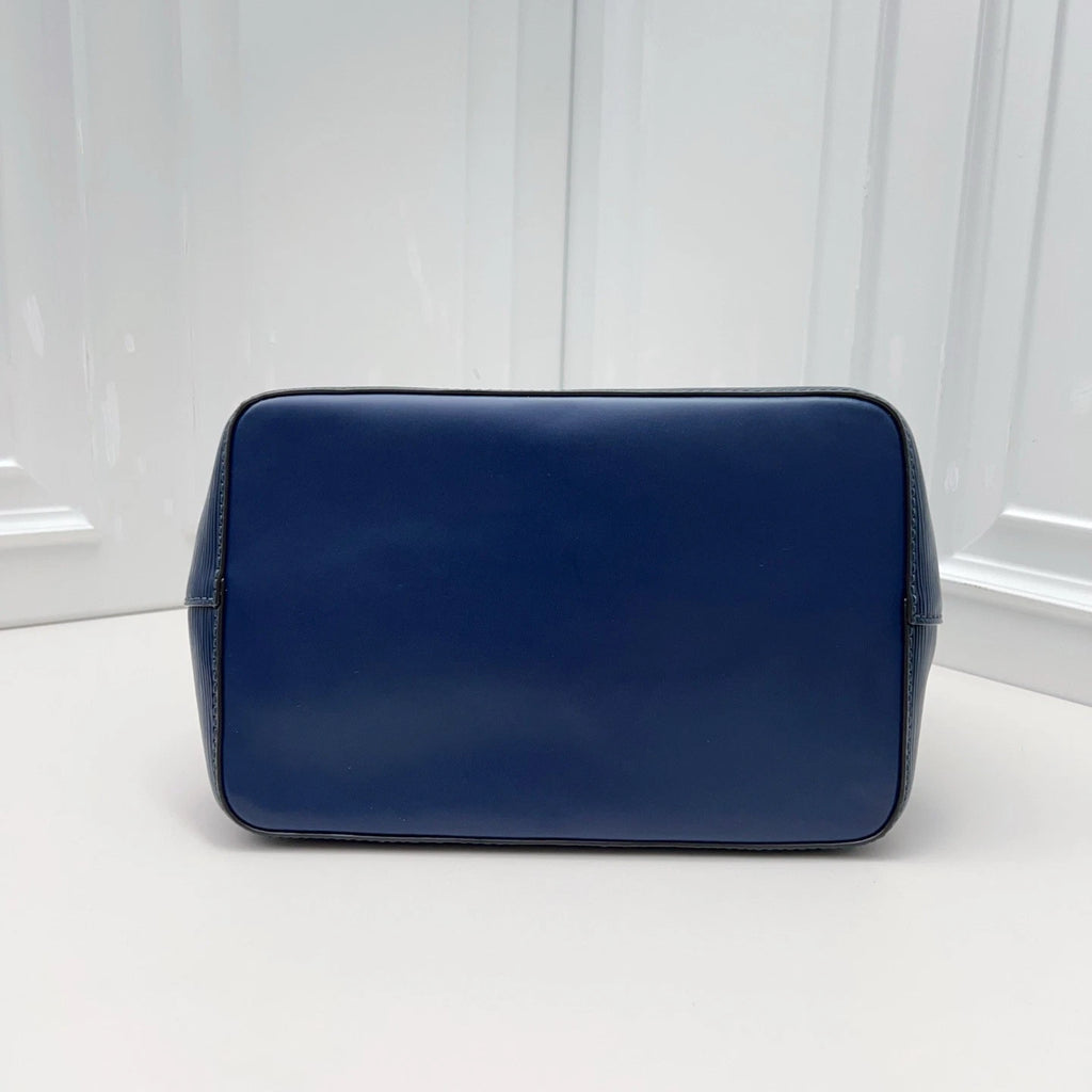 Louis Vuitton NeoNoe Epi Leather Blue Bucket Top Handle Crossbody Bag