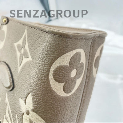 Louis Vuitton OnTheGo Grey Gold Tote Bag - Leather Handbag for Women