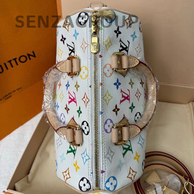 Louis Vuitton Monogram Multicolor Speedy Bag Gold Hardware Women's Fashion