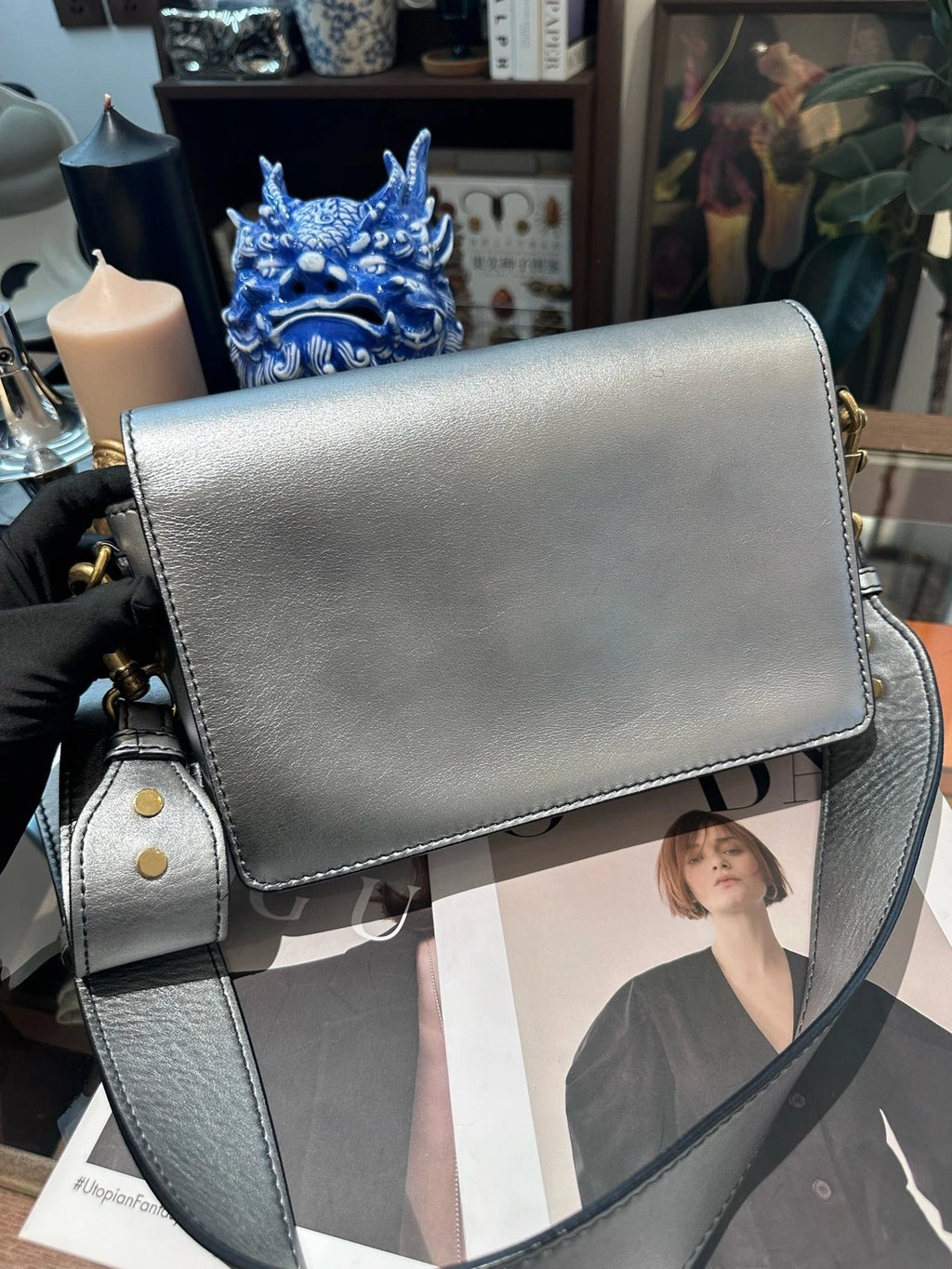 Dior JADIOR Medium Silver Crossbody For Women