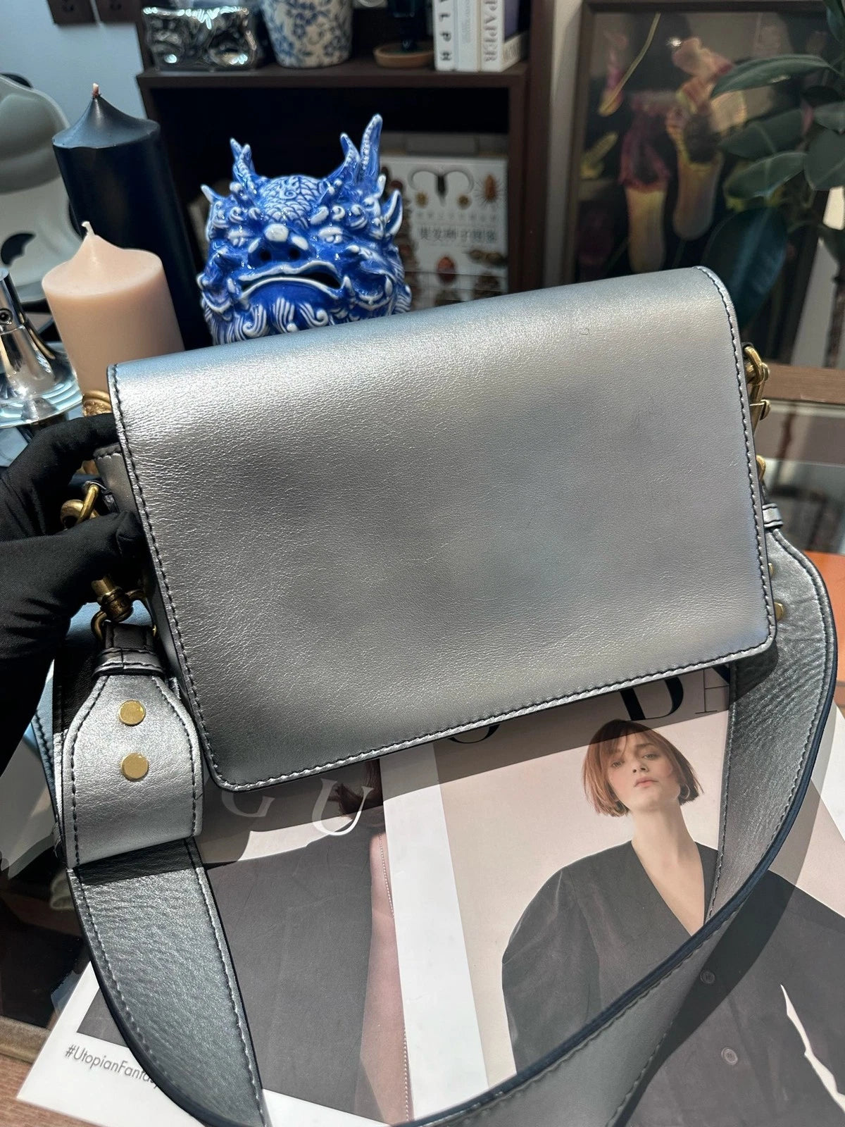 Dior JADIOR Medium Silver Crossbody For Women