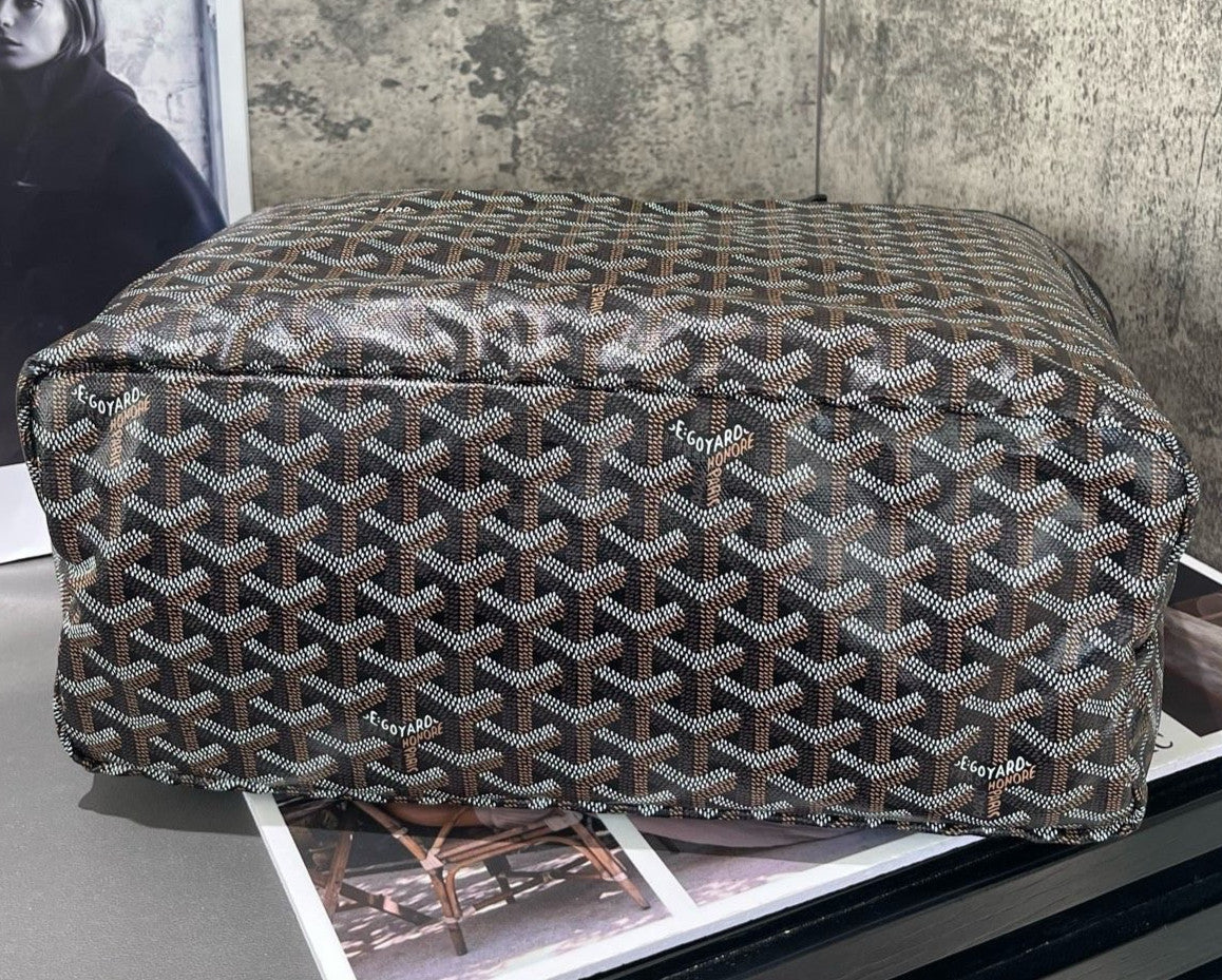 Goyard Tote MM Shoulder Bag Black Women Classic Fashion