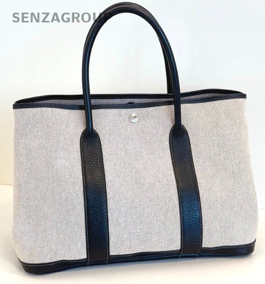 Hermes Garden Party Top Handle bag GP36 Classic PANDA COLOR Almost Brand NEW