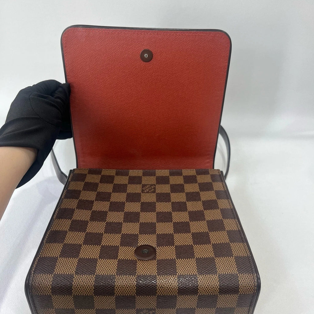 Louis Vuitton Damier Canvas Flap Shoulder Bag For Women