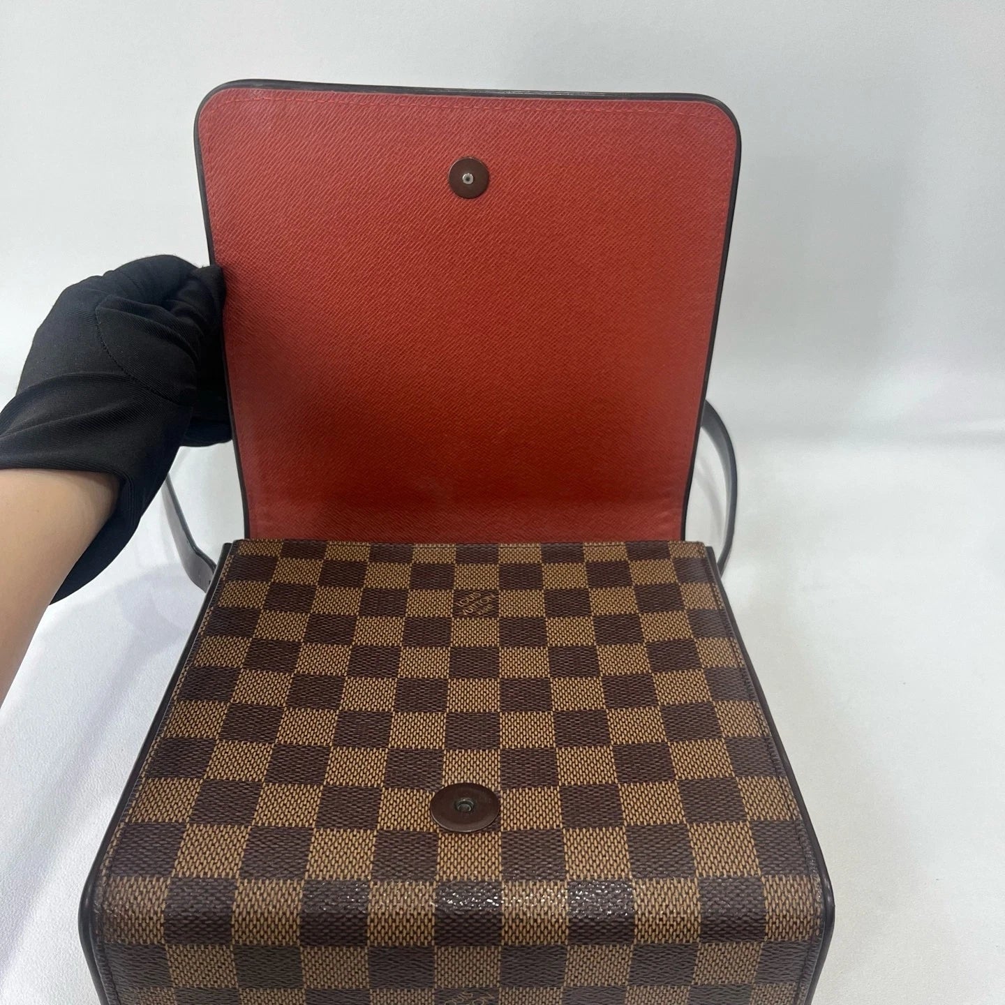 Louis Vuitton Damier Canvas Flap Shoulder Bag For Women