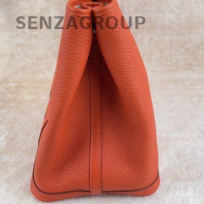 Hermès Garden Party 36 Tote Bag Orange Palladium Hardware Women's Fashion