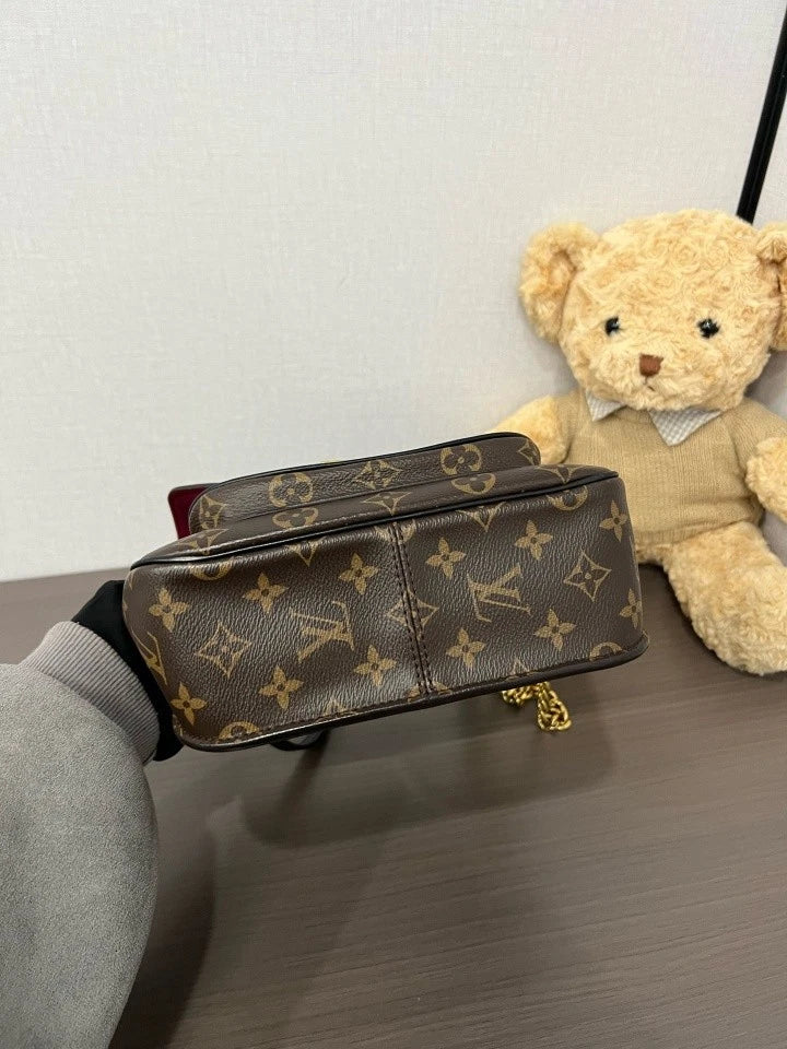 Louis Vuitton Passy Brown Monogram Canvas Shoulder Bag For Women
