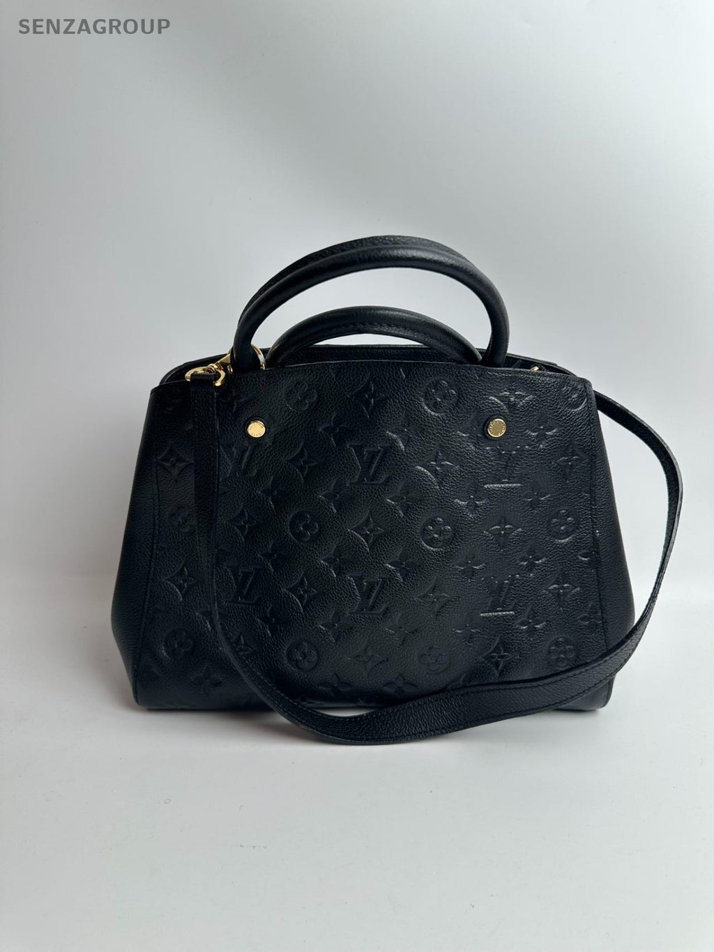 SJ0001  Louis Vuitton leather Tote Bags Montaigne MM Bag (Z)