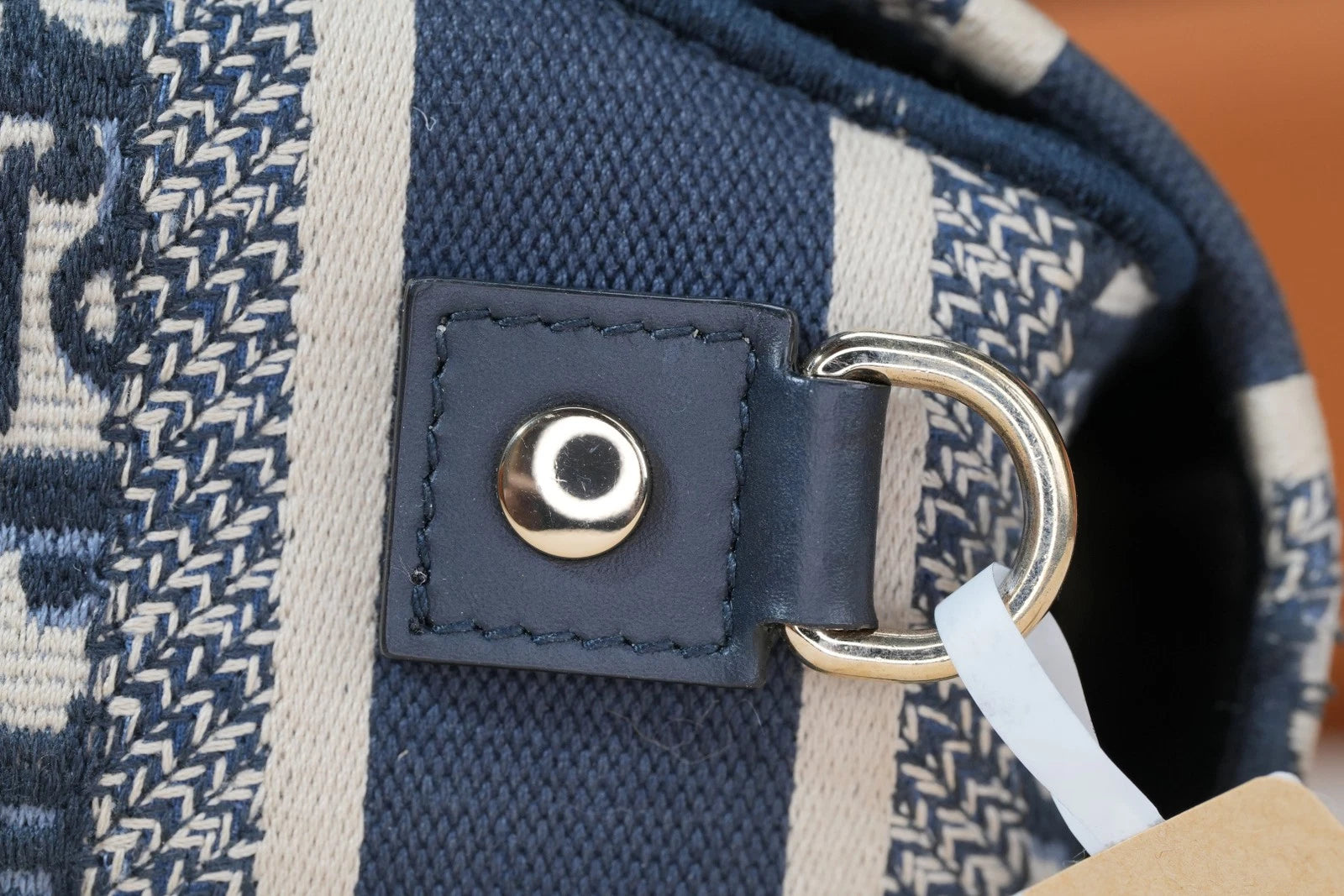 Christian Dior Camp PM Oblique Canvas Blue Shoulder Bag Crossbody SHW
