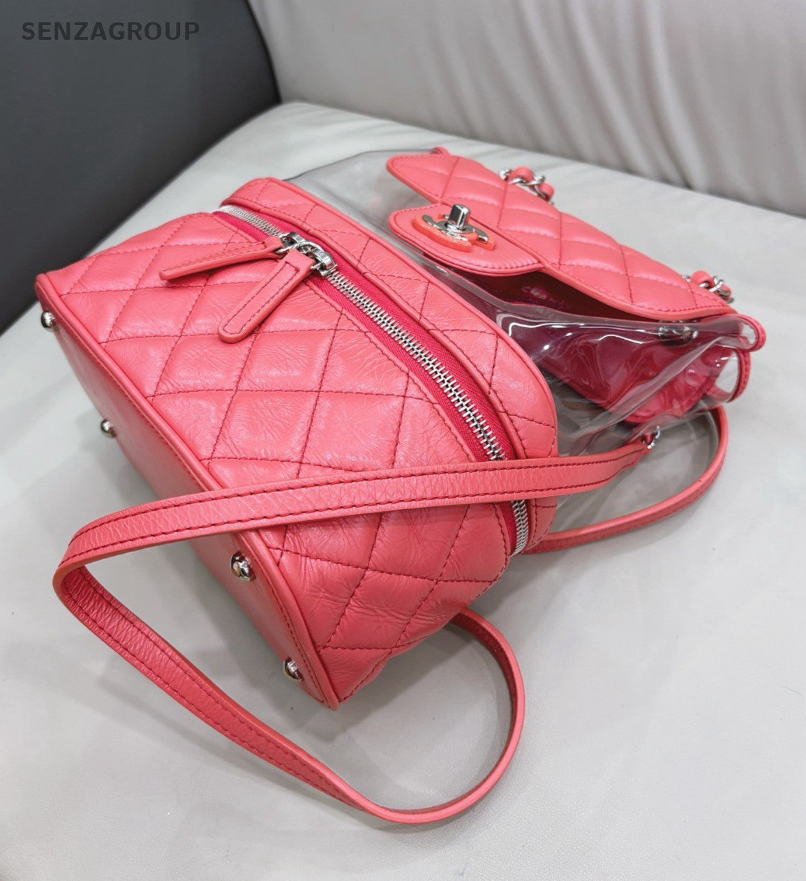 CHANEL Backpack Jelly Diamond pattern Pink Shoulder bag Women