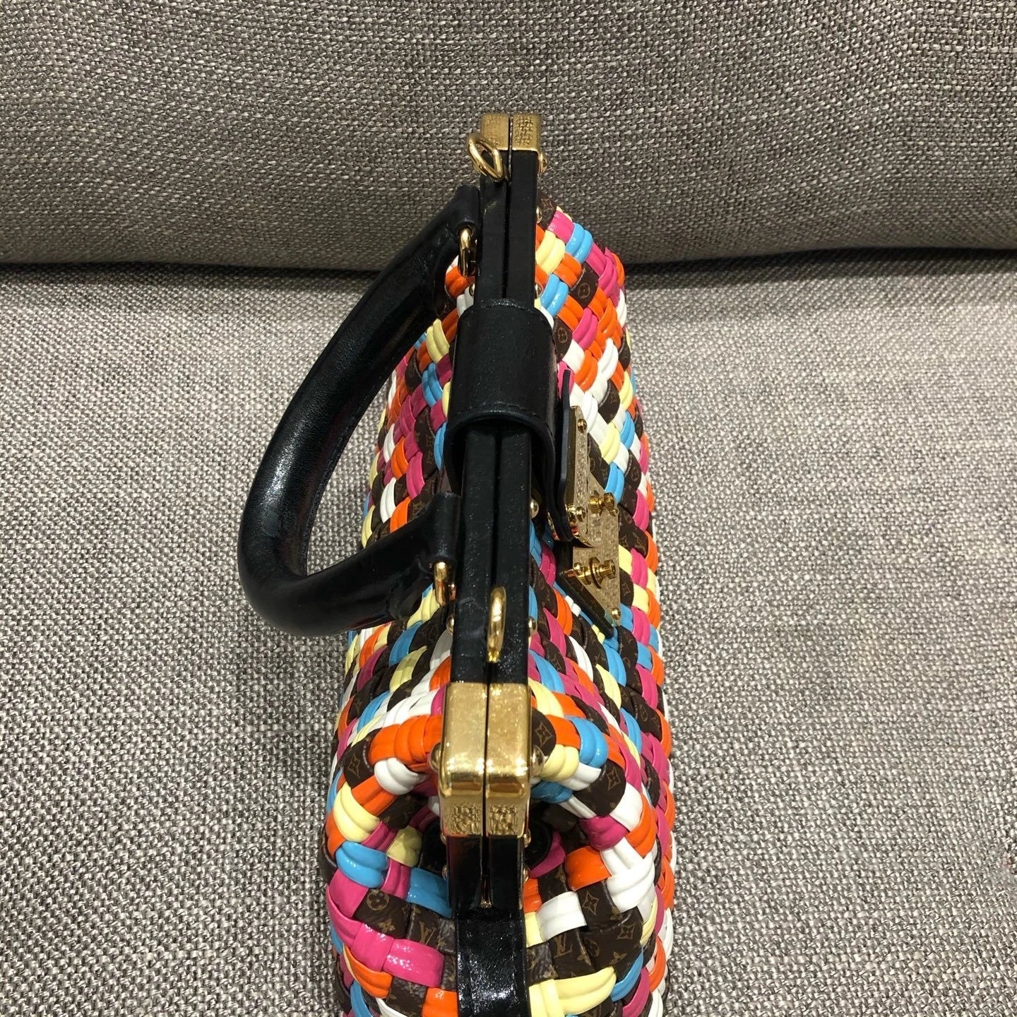 Louis Vuitton Multicolor Woven Cloud Top Handle Bag For Women