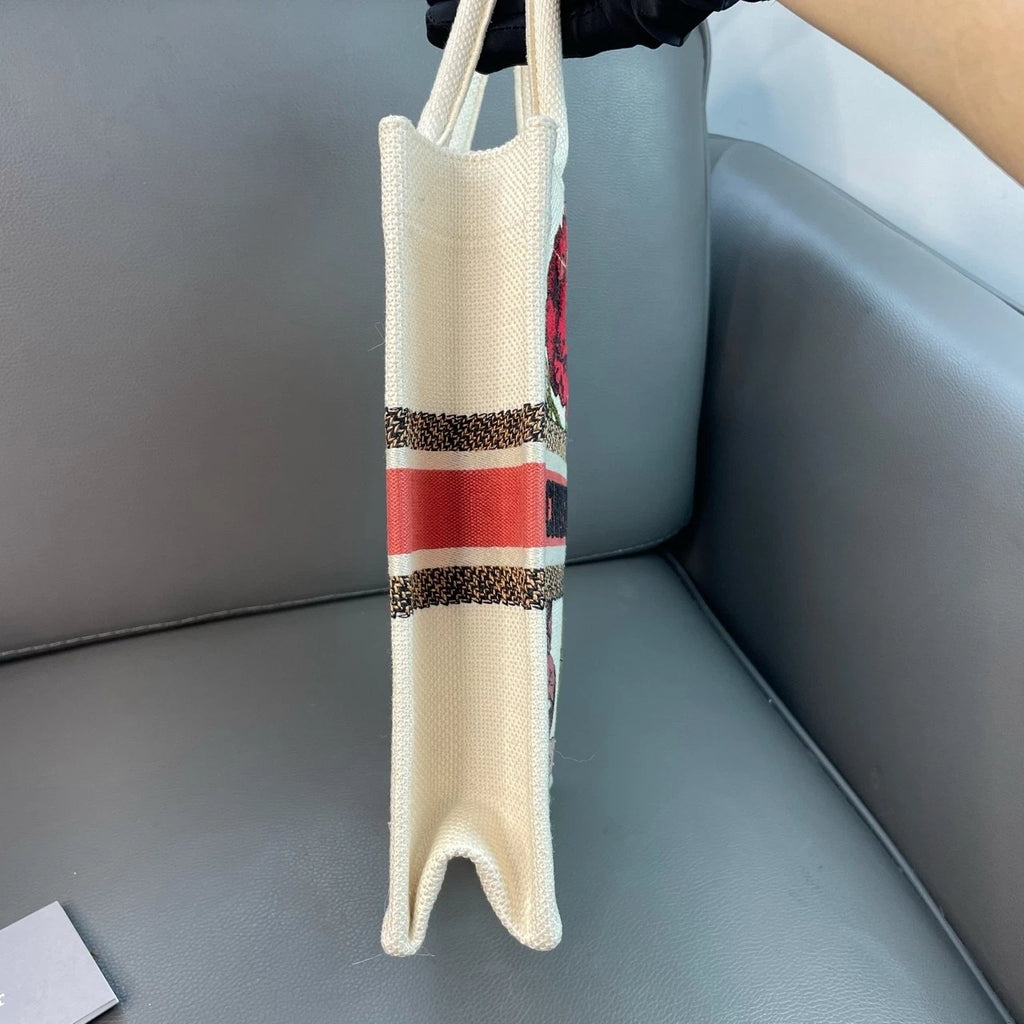 Dior Women Limited Woven Vertical Tote Handbag