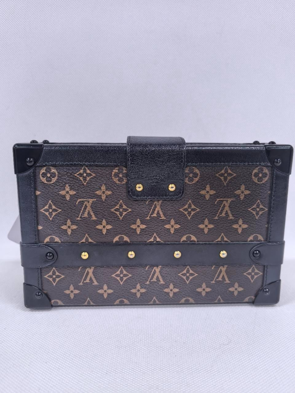 SJ0001 LV Petite Malle trunk Monogram（with Red X Detail20cm）