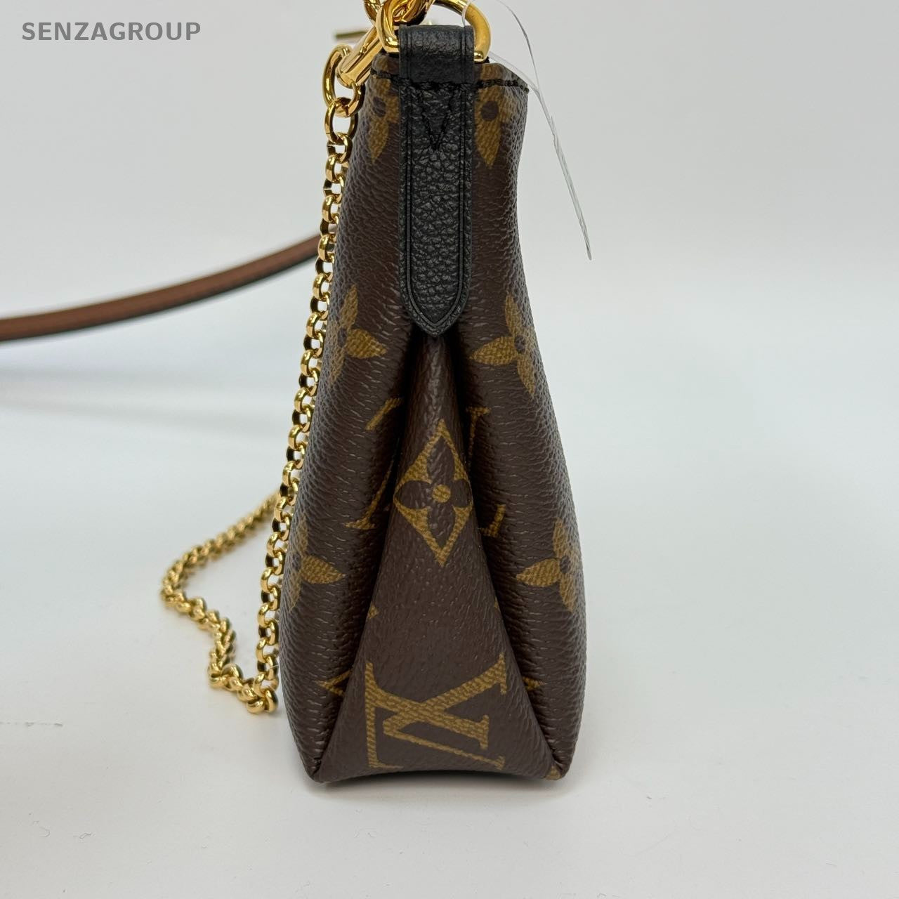 #1 - SJ0001  Louis Vuitton Pallas Clutch Brown Canvas