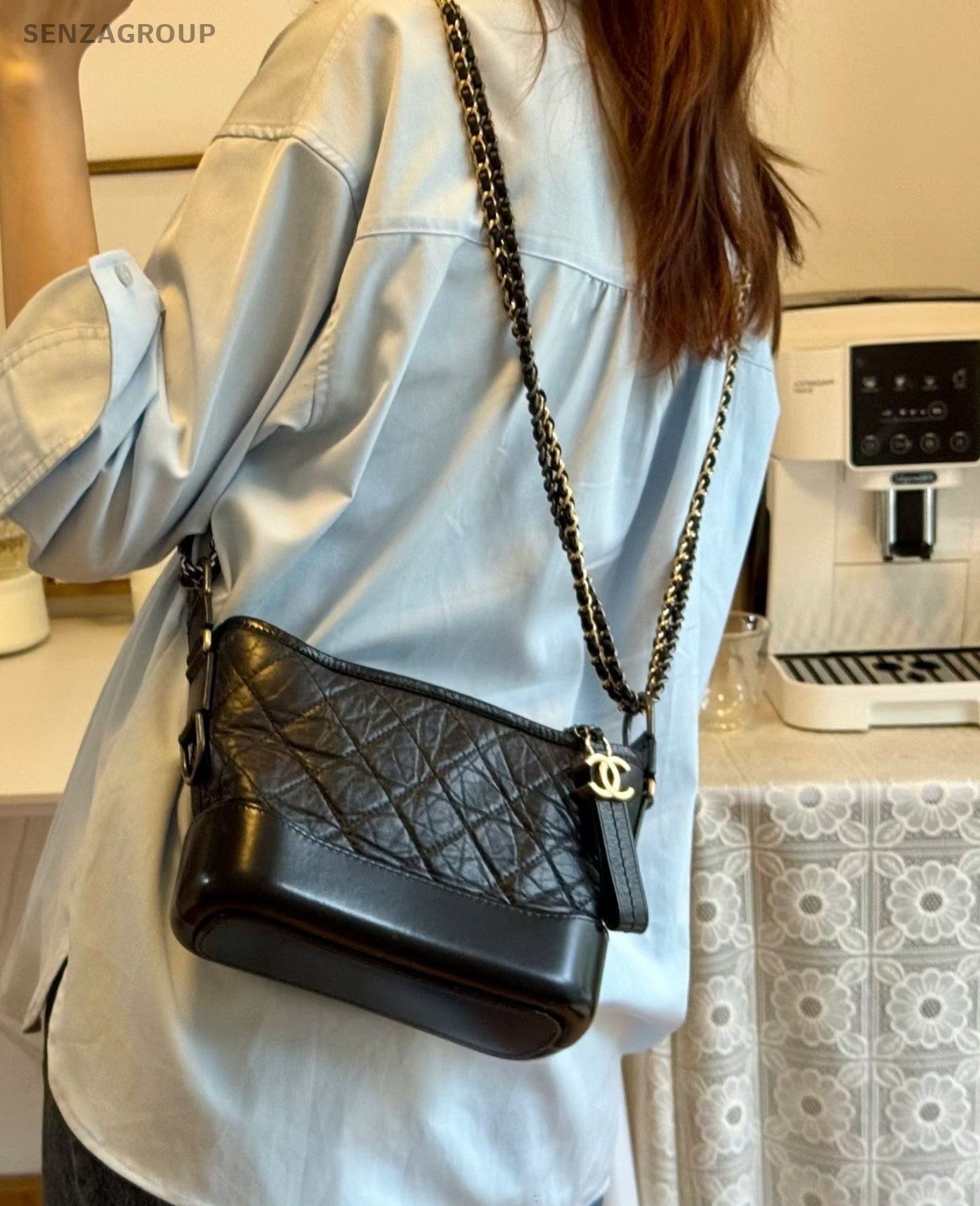 Chanel Gabrielle PM Shoulder Crossbody Bag Women Black