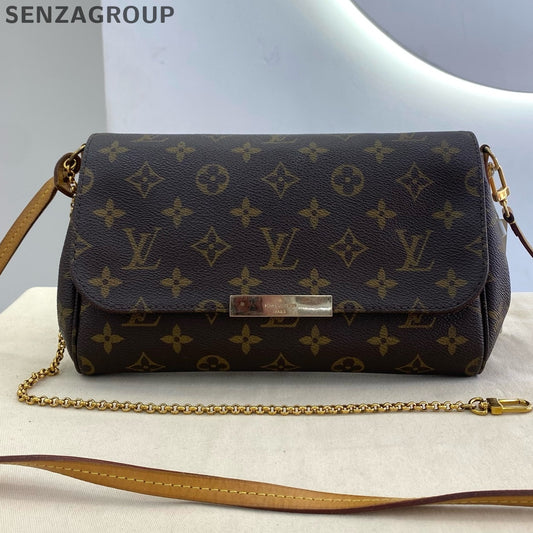 Louis Vuitton Monogram Shoulder Crossbody Bag Brown Classic Women's